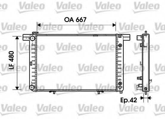 VALEO 734798 Радіатор, охолодження двигуна