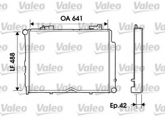 VALEO 734800 Радіатор, охолодження двигуна