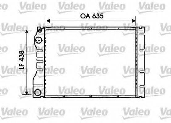 VALEO 734828 Радіатор, охолодження двигуна