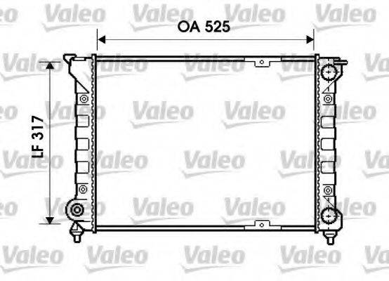 VALEO 734853 Радіатор, охолодження двигуна