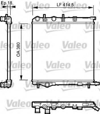 VALEO 734921 Радіатор, охолодження двигуна