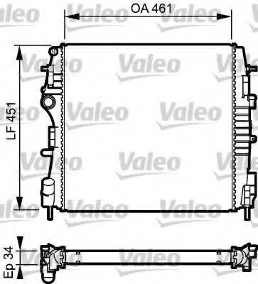 VALEO 734922 Радіатор, охолодження двигуна