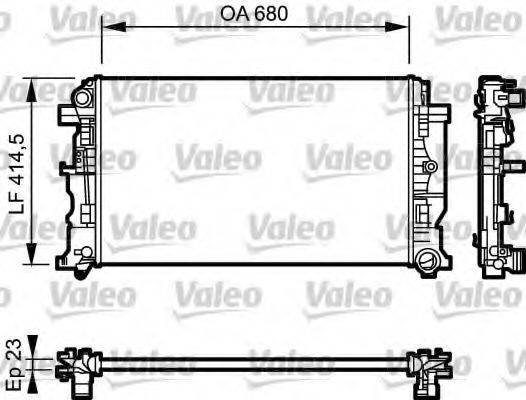 VALEO 734927 Радіатор, охолодження двигуна