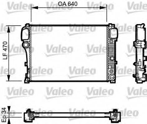 VALEO 734940 Радіатор, охолодження двигуна