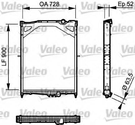 VALEO 735018 Радіатор, охолодження двигуна