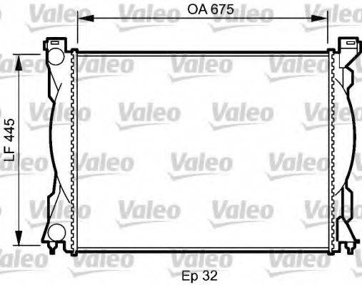 VALEO 735027 Радіатор, охолодження двигуна