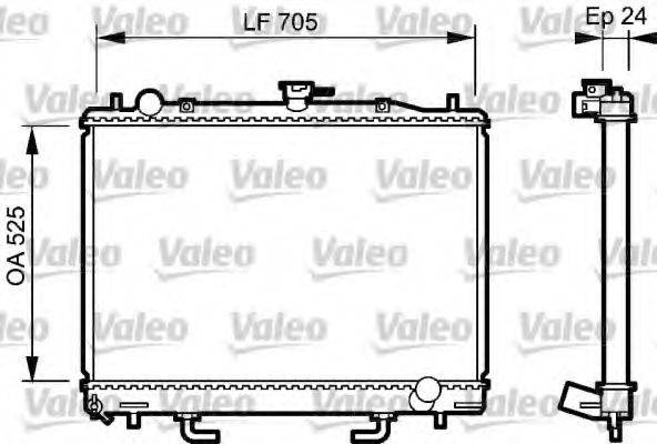 VALEO 735058 Радіатор, охолодження двигуна