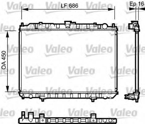 VALEO 735062 Радіатор, охолодження двигуна