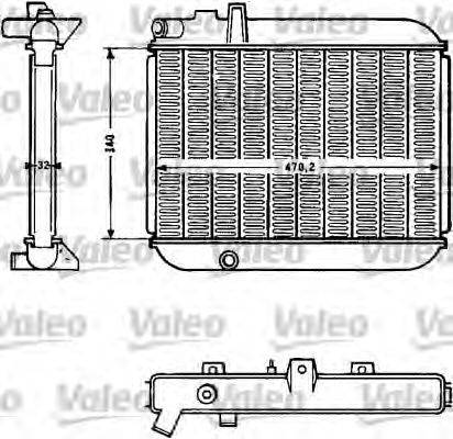 VALEO 810819 Радіатор, охолодження двигуна