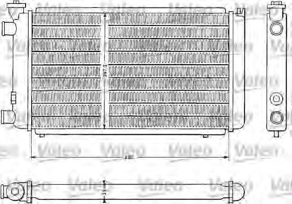 VALEO 810843 Радіатор, охолодження двигуна