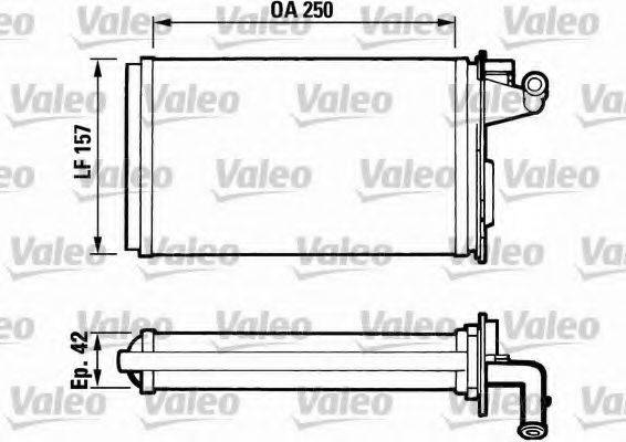 VALEO 811075 Теплообмінник, опалення салону