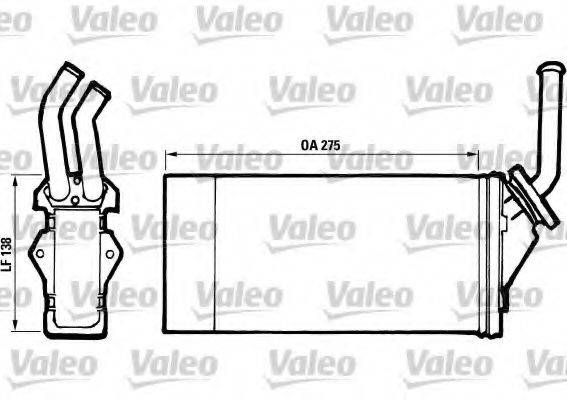 VALEO 812003 Теплообмінник, опалення салону