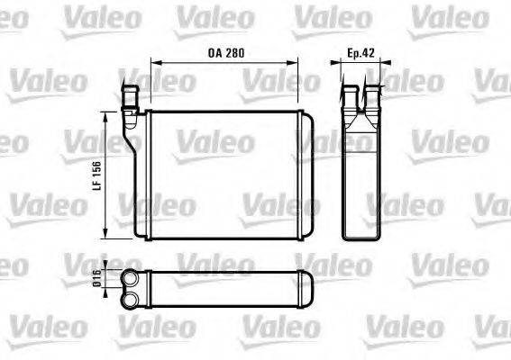 VALEO 812027 Теплообмінник, опалення салону