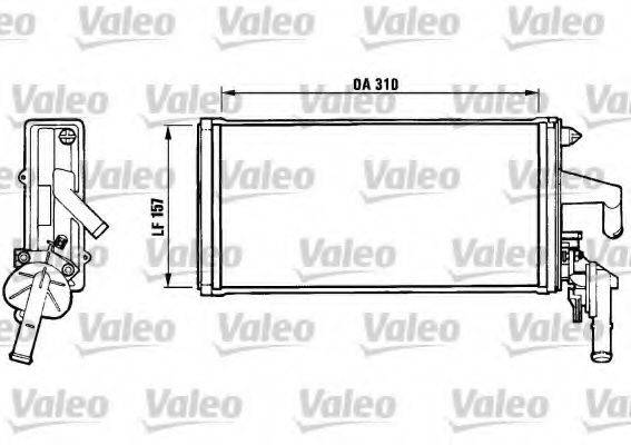 VALEO 812137 Теплообмінник, опалення салону