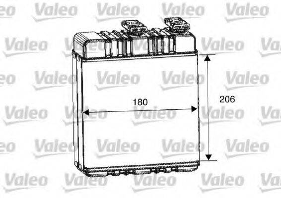 VALEO 812222 Теплообмінник, опалення салону