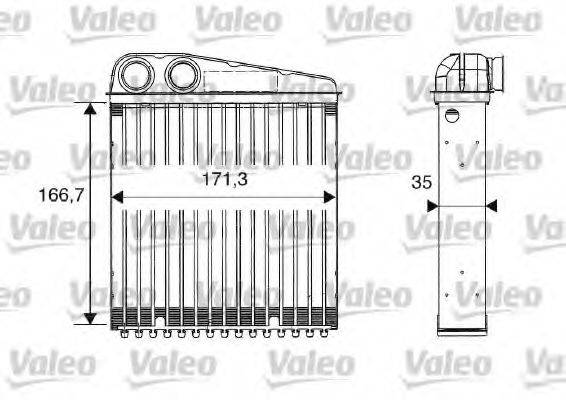 VALEO 812250 Теплообмінник, опалення салону