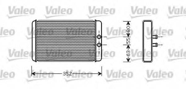 VALEO 812358 Теплообмінник, опалення салону