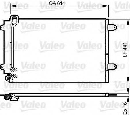 VALEO 814002 Конденсатор, кондиціонер