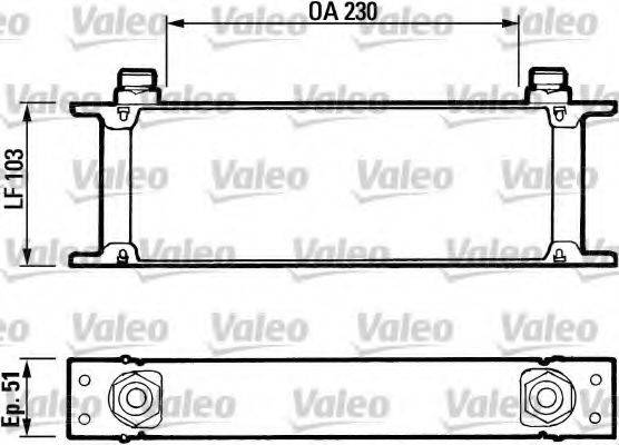 VALEO 816580 масляний радіатор, моторне масло