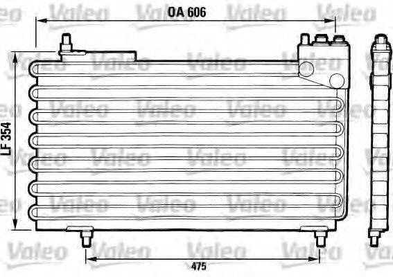 VALEO 816640 Конденсатор, кондиціонер