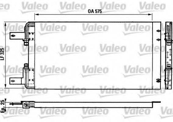 VALEO 816683 Конденсатор, кондиціонер