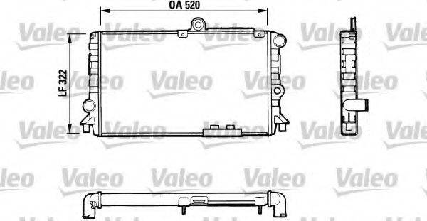 VALEO 816710 Радіатор, охолодження двигуна