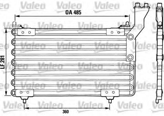 VALEO 816726 Конденсатор, кондиціонер