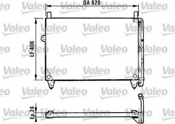 VALEO 816953 Конденсатор, кондиціонер