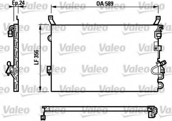 VALEO 816957 Конденсатор, кондиціонер