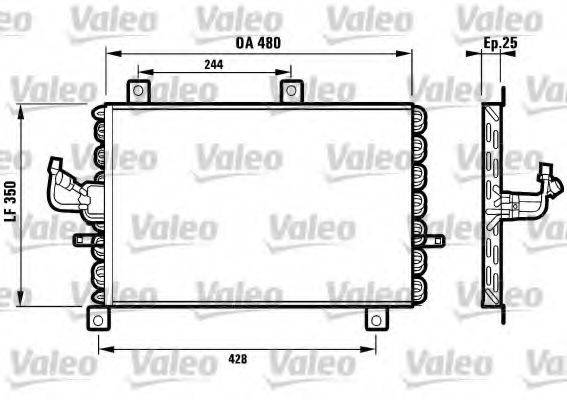 VALEO 816965 Конденсатор, кондиціонер