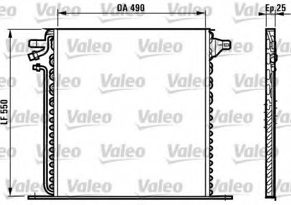 VALEO 817011 Конденсатор, кондиціонер