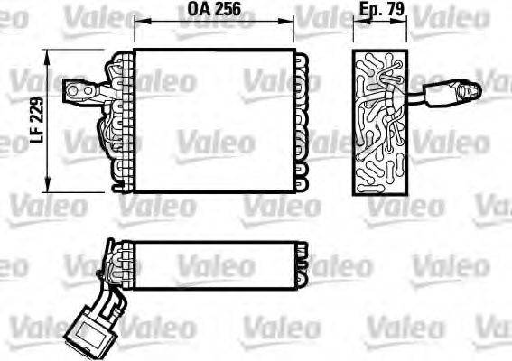 VALEO 817032 Випарник, кондиціонер