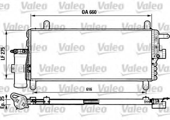 VALEO 817051 Конденсатор, кондиціонер