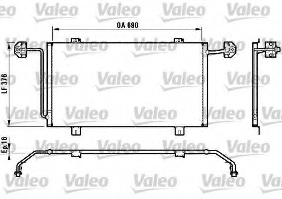 VALEO 817066 Конденсатор, кондиціонер