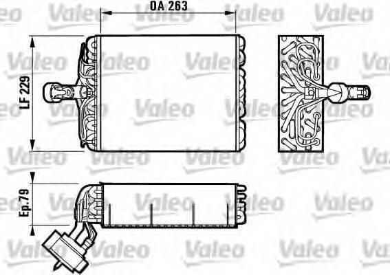 VALEO 817080 Випарник, кондиціонер