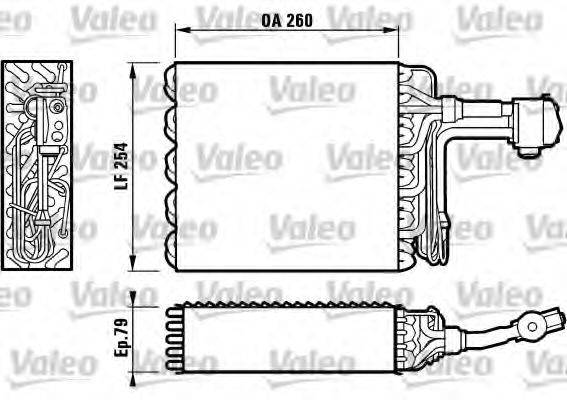 VALEO 817098 Випарник, кондиціонер