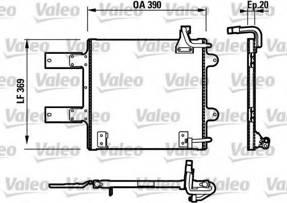 VALEO 817246 Конденсатор, кондиціонер