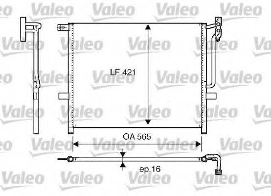 VALEO 817383 Конденсатор, кондиціонер