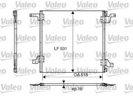 VALEO 817458 Конденсатор, кондиціонер