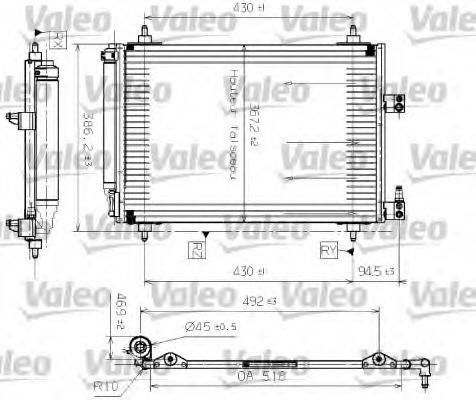 VALEO 817465 Конденсатор, кондиціонер