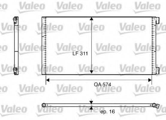 VALEO 817684 Конденсатор, кондиціонер