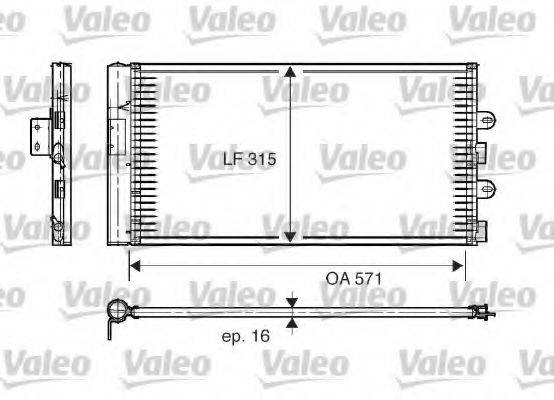 VALEO 817703 Конденсатор, кондиціонер