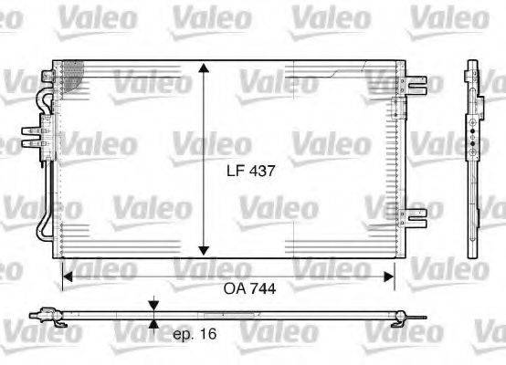 VALEO 817739 Конденсатор, кондиціонер