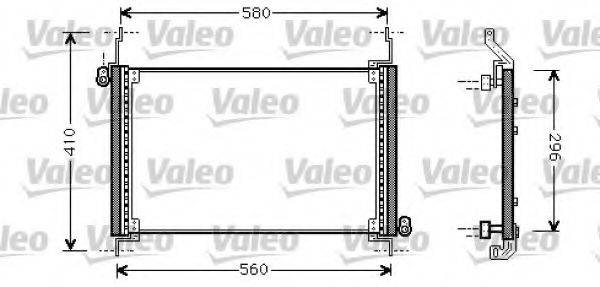 VALEO 818007 Конденсатор, кондиціонер