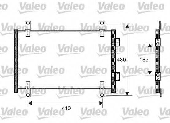 VALEO 818018 Конденсатор, кондиціонер