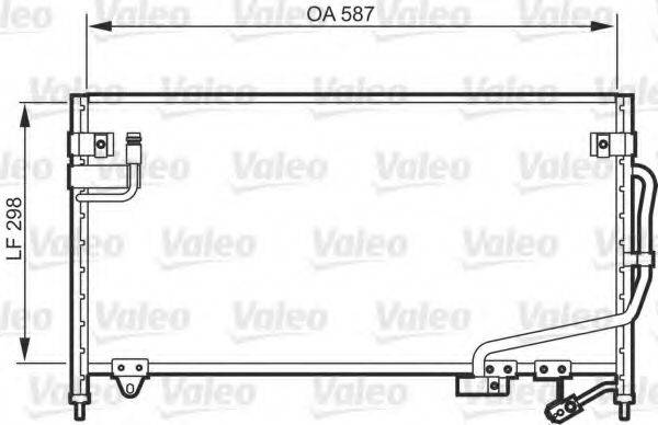 VALEO 818084 Конденсатор, кондиціонер