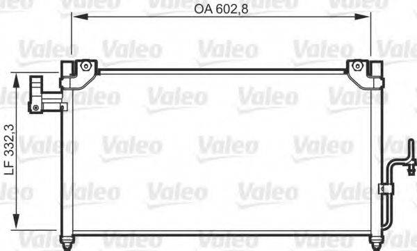 VALEO 818086 Конденсатор, кондиціонер