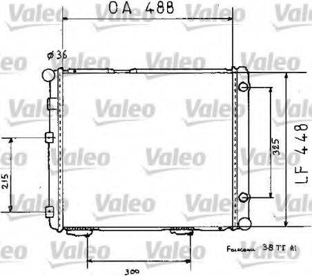 VALEO 819383 Радіатор, охолодження двигуна