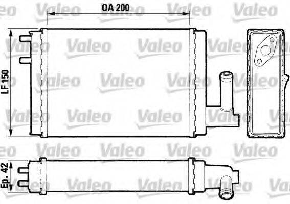 VALEO 883023 Теплообмінник, опалення салону