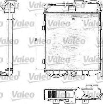 VALEO 883712 Радіатор, охолодження двигуна